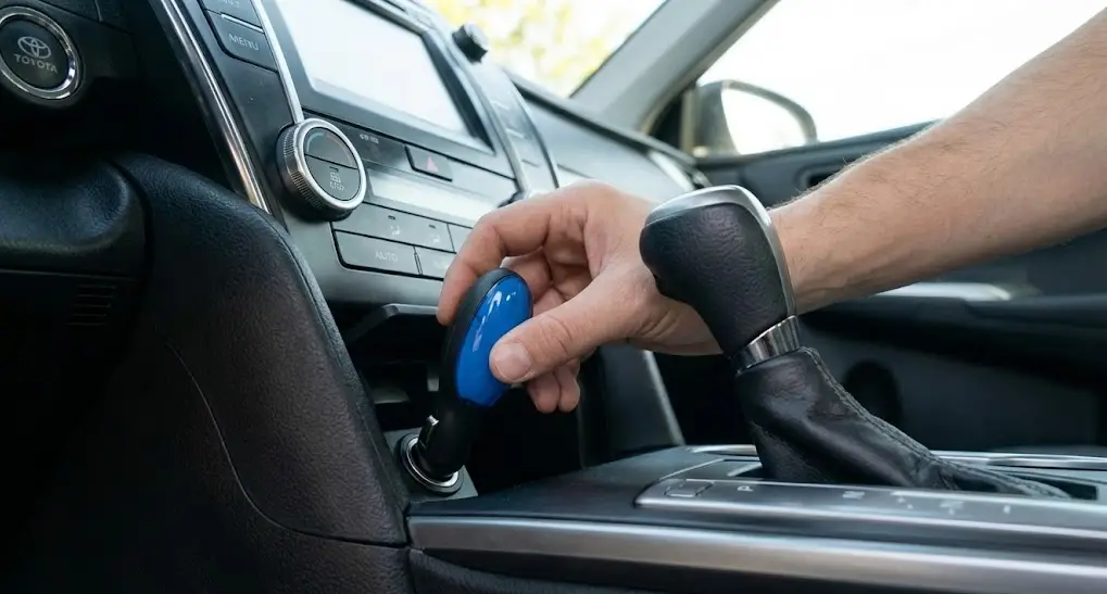 The FuelSync device being easily installed in a car to save gas.